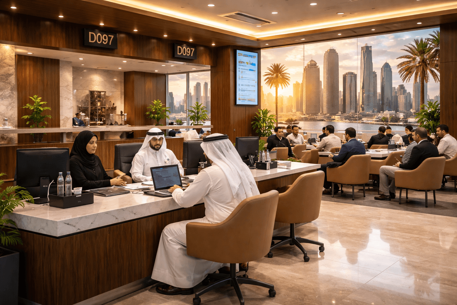 Transaction processing office