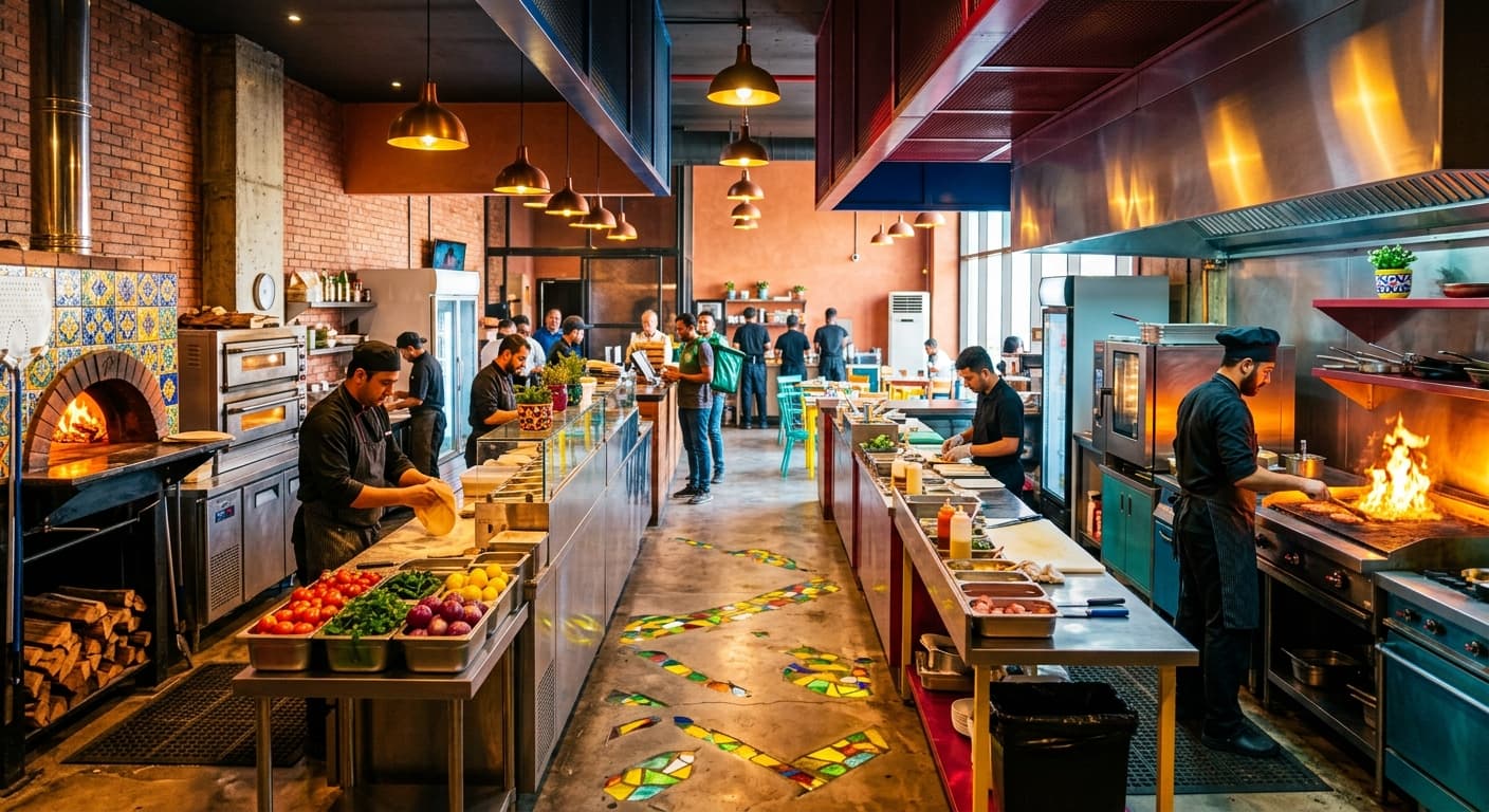 Restaurant with Two Cloud Kitchens