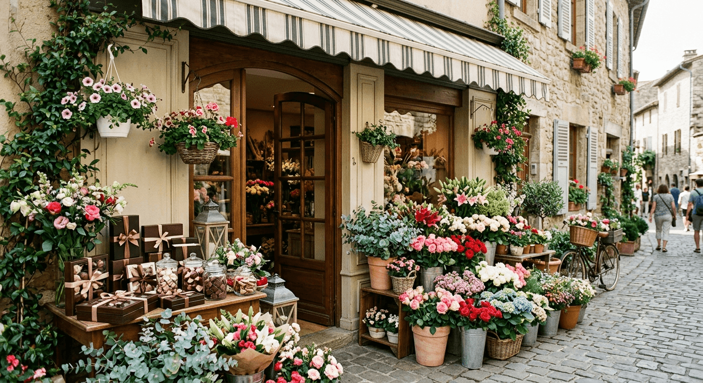 flower and chocolate shop