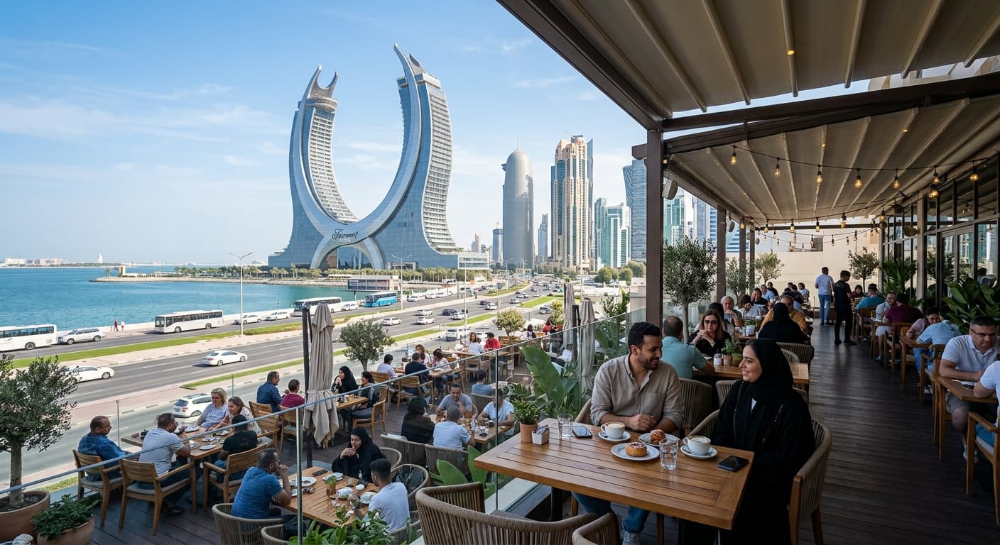 Café in Lusail Marina